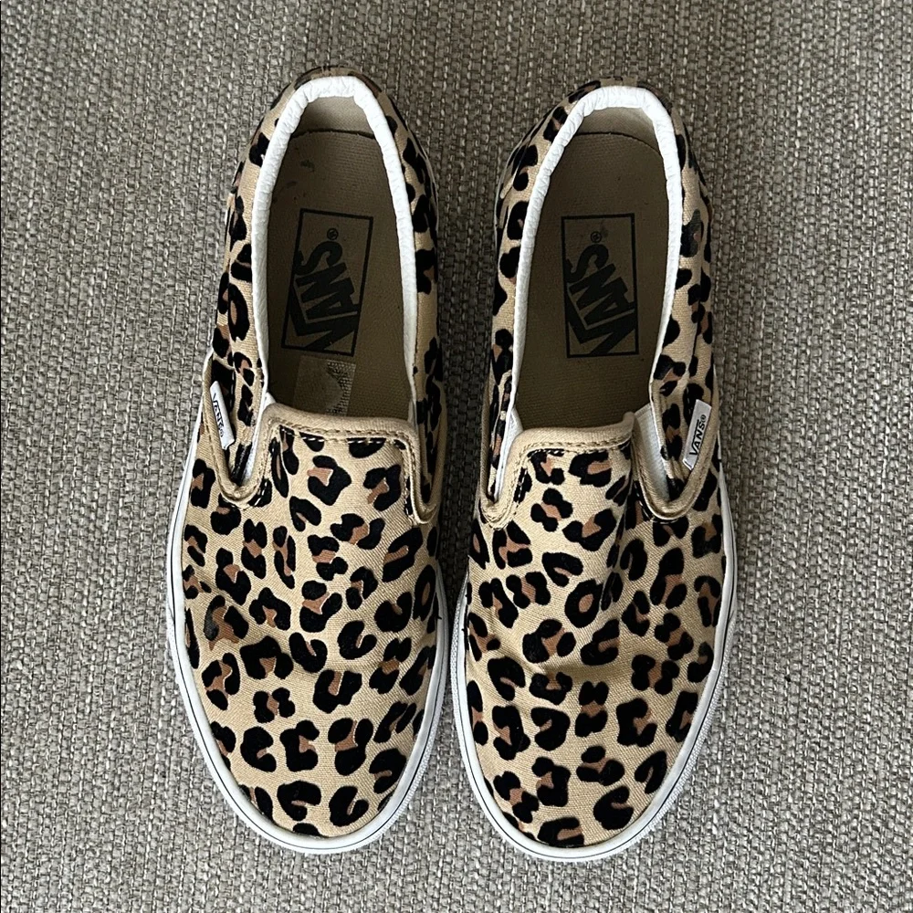 Vans Leopard Classic Slip-On Sneakers - Picture 6 of 8
